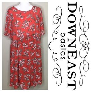 Downeast Floral Sheer Dress